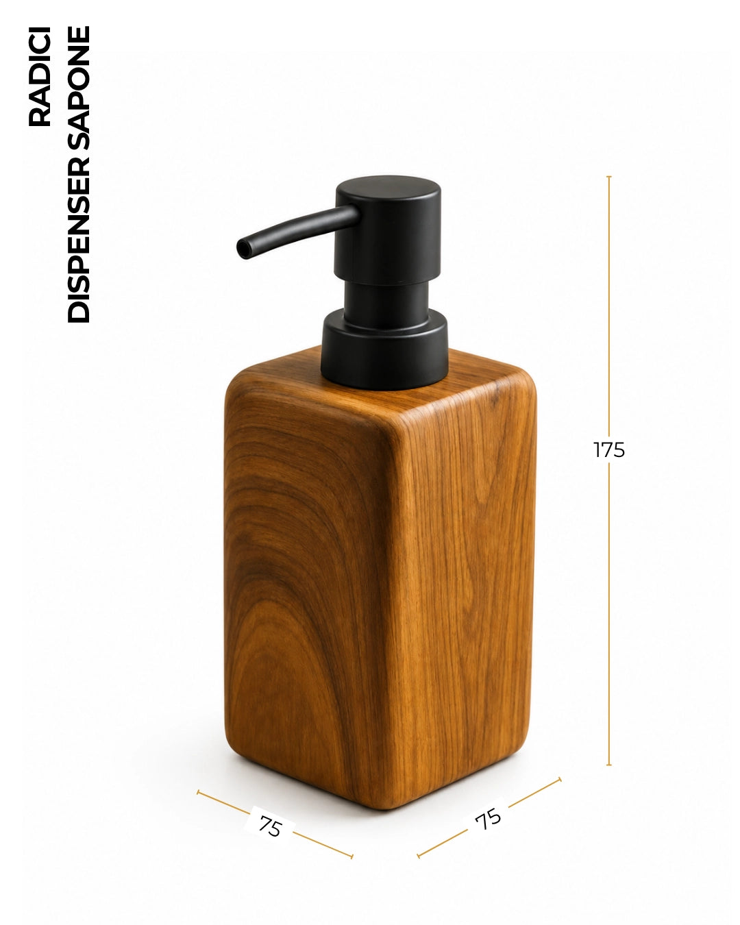 Dispenser sapone effetto legno Radici