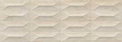 Rivestimento mosaico 30x90 in pasta bianca 10mm struttura gemma travertino Ragno Imperiale
