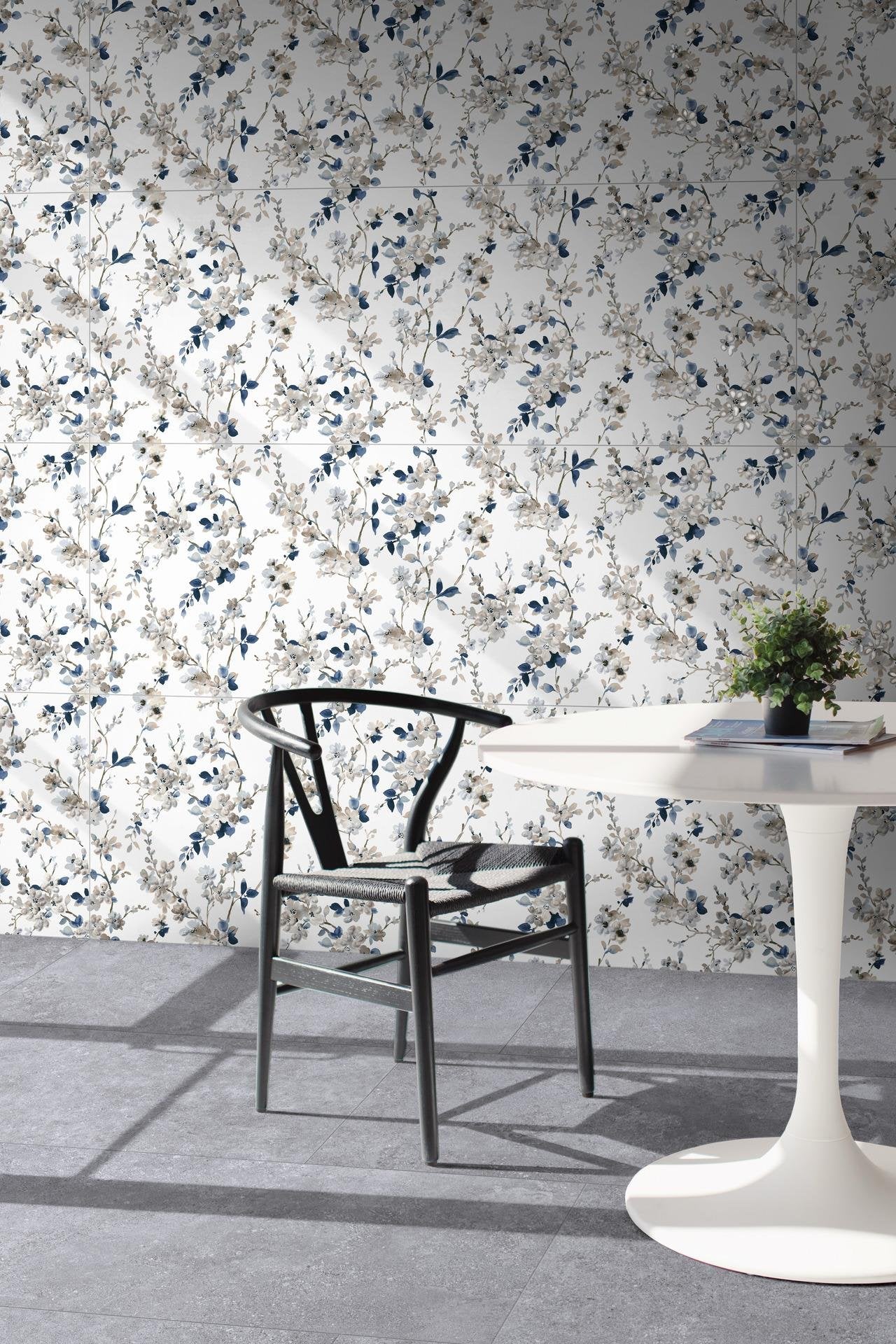 Ragno papers rivestimento 60x180 decorativo rettificato 7 Multicolore posata in ambiente arredato, dettaglio della venatura