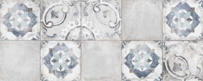Rivestimento decoro 20x50 in pasta bianca 8,5mm bianco 00 Bianco, superficie e texture ravvicinata del gres