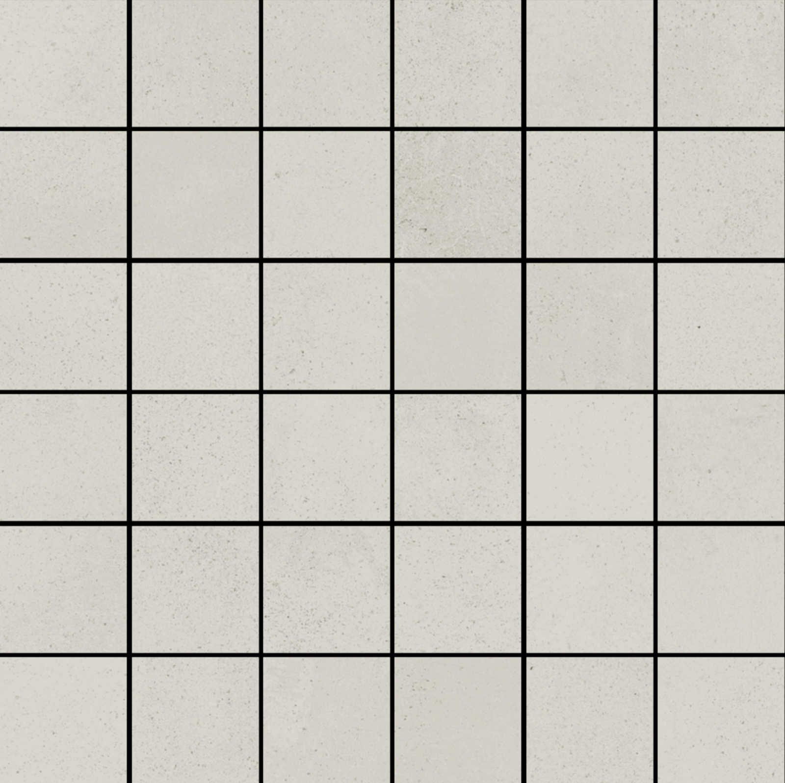 Pavimento rivestimento mosaico 30x30 in gres porcellanato 00 Bianco, superficie e texture ravvicinata del gres
