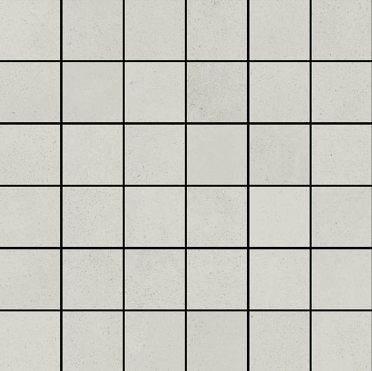 Pavimento rivestimento mosaico 30x30 in gres porcellanato 9,5mm bianco Ragno Replace