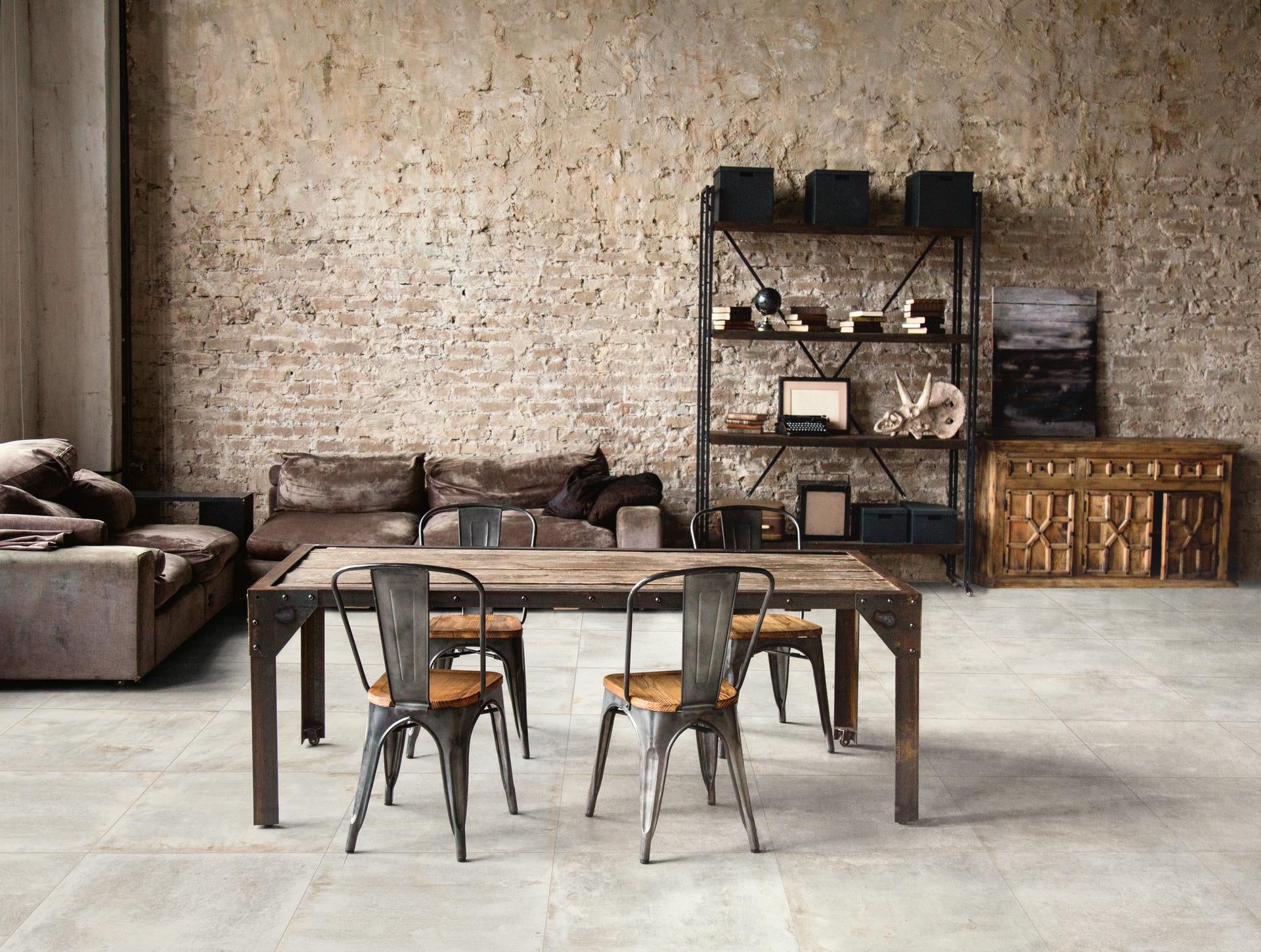 Pavimento Rivestimento 20x40 Da Esterno effetto pietra posata in ambiente arredato, dettaglio della venatura