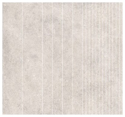Pavimento rivestimento mosaico 60x64.4 in gres porcellanato 9,5mm modulo white Ragno Kalkstone