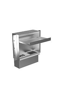 Antonio Lupi Sesamo3 Porta Dispenser Porta Spazzolini Acciaio Inossidabile, dettaglio ravvicinato del materiale e...
