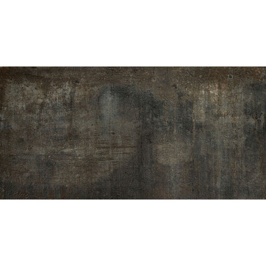Pavimento rivestimento 40x80 rettificato 9 mm strutturaro in gres porcellanato barrique Materies 755741 Rex Ceramiche