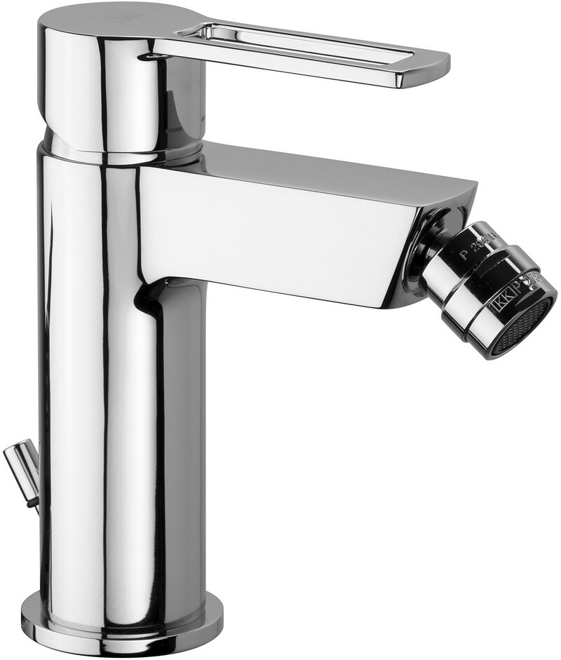 Paffoni ringo set miscelatori lavabo bidet scarico Cromo Lucido, dettaglio ravvicinato della texture antiscivolo