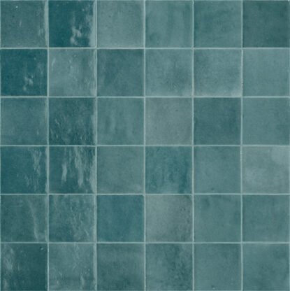 Rivestimento 10x10 in monocottura pasta bianca 10 mm Azzurro, superficie e texture ravvicinata del gres
