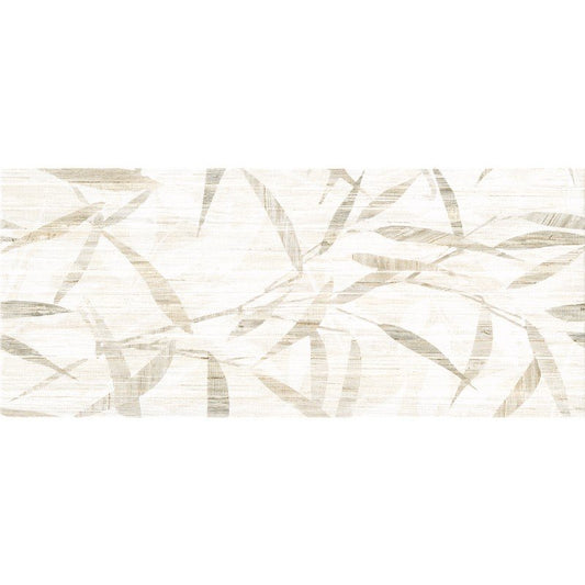 Rivestimento 26x60,5 decoro in pasta bianca bamboo yute Fiber 0090837 Naxos