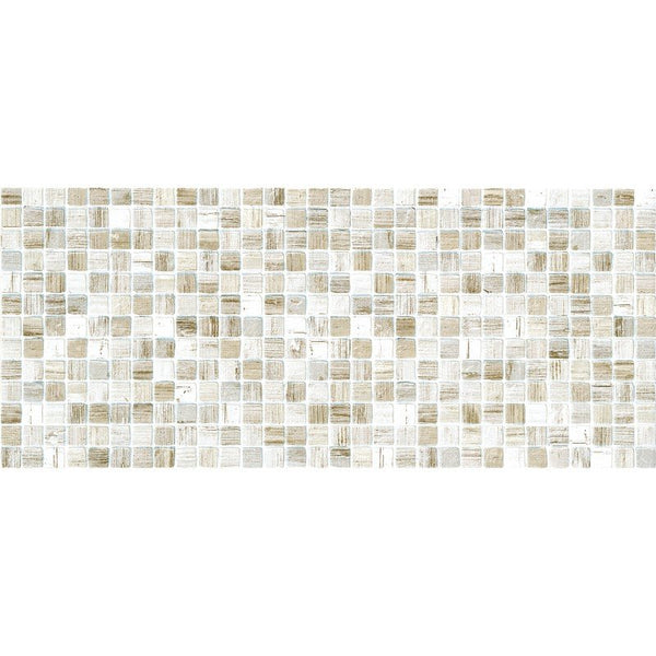 Rivestimento 26x60,5 mosaico in pasta bianca spaccatella yute Fiber 0090834 Naxos