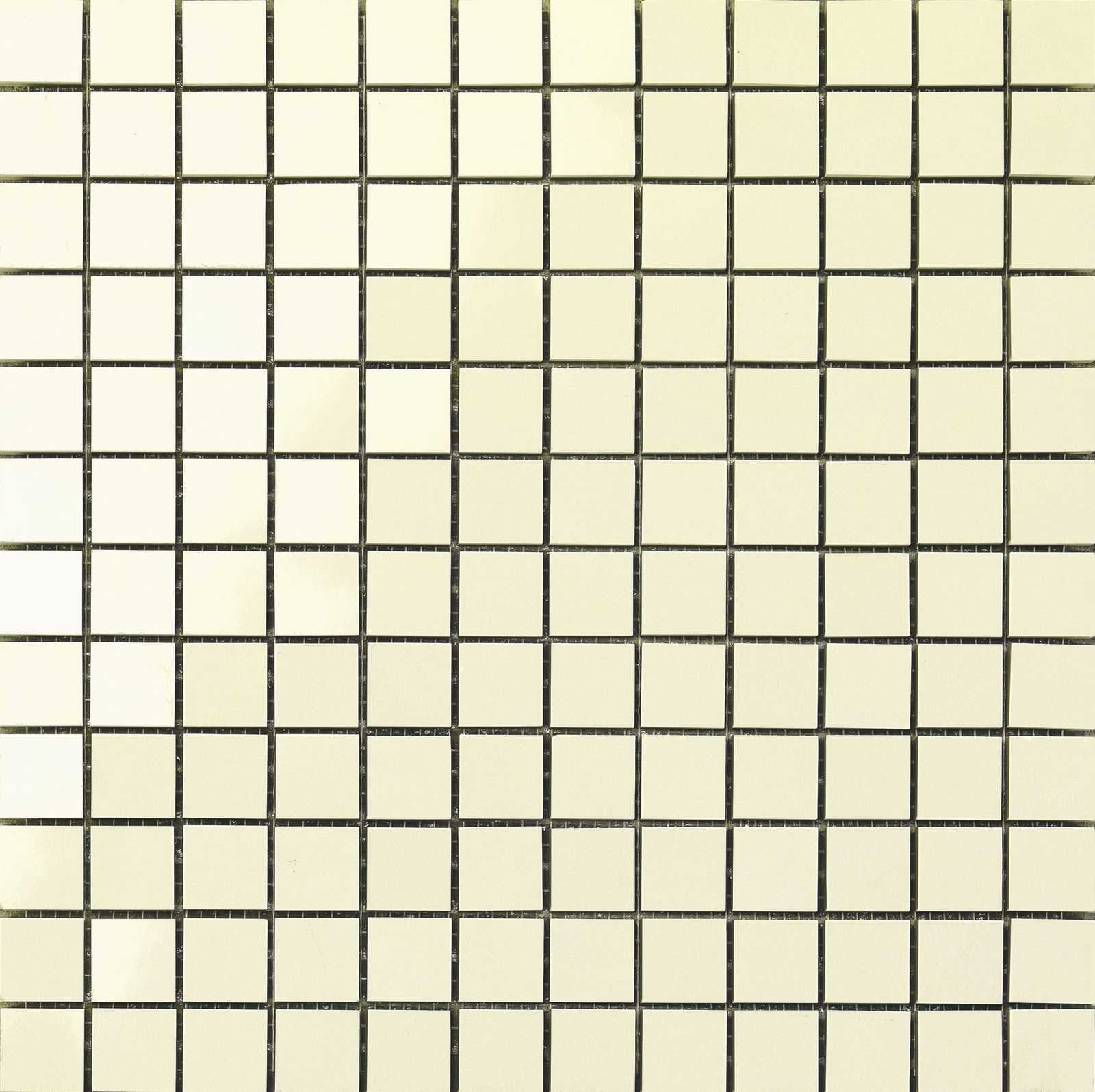 Rivestimento 30x30 mosaico cream 11,5 mm in pasta bianca, superficie e texture ravvicinata del gres