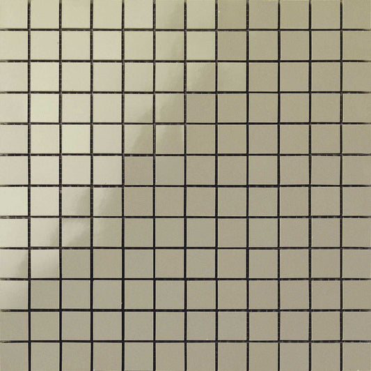 Rivestimento 30x30 mosaico Khaki 11,5 mm in pasta bianca Ragno Frame 00R4ZC04