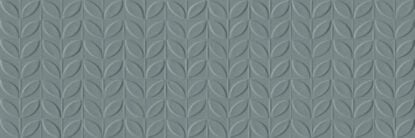 Rivestimento 30x90 in pasta bianca 10 mm rettificato struttura 3D foglia azzurro Ragno Vida