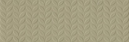 Rivestimento 30x90 in pasta bianca 10 mm rettificato struttura 3D foglia verde Ragno Vida