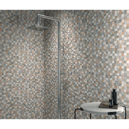 Rivestimento 32X80,5 mosaico in pasta bianca grey Lithos 0099945 Naxos