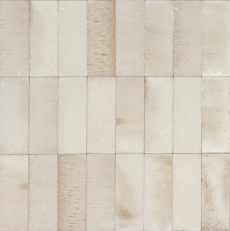Rivestimento 7x20 spessore 10 mm In Gres Porcellanato Beige, superficie e texture ravvicinata del gres