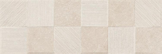 Rivestimento a decoro 30x90 sp 10 mm in pasta bianca strutturato blanco Quadro Ragno Eterna