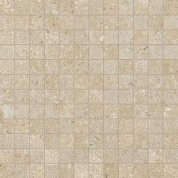 Rivestimento decoro mosaico 30x30 in pasta bianca 10mm, superficie e texture ravvicinata del gres