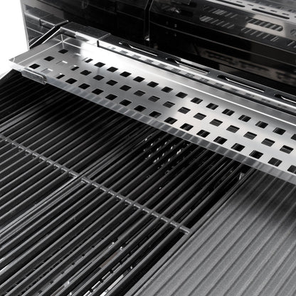 Palazzetti Romeo 70 grill a gas extralarge con 3 bruciatori accensione one-touch in acciaio