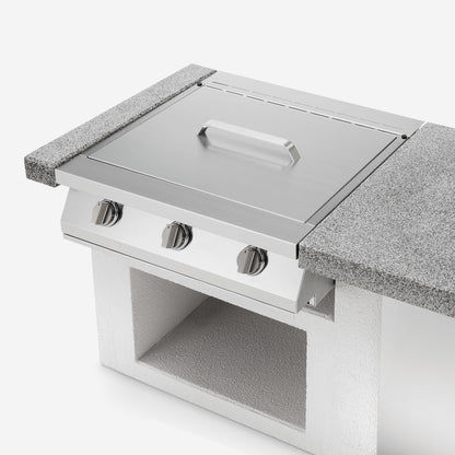 Palazzetti Romeo 70 grill a gas extralarge con 3 bruciatori accensione one-touch in acciaio