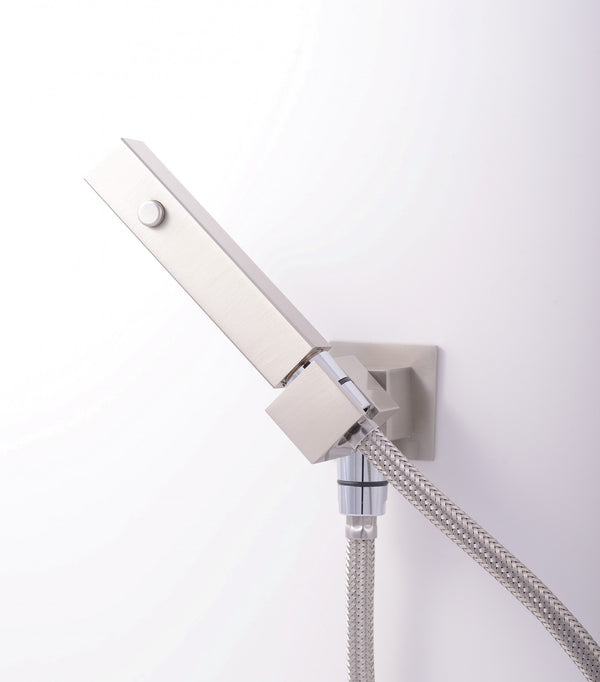 Idroscopino wc con pulsante presa acqua e Flessibile antitorsione cromo lucido Click J3300 Arvag