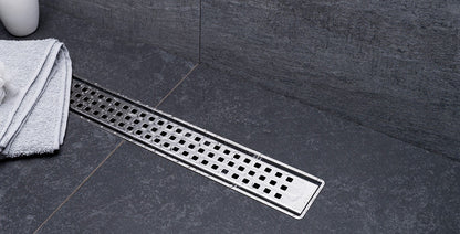 Compact Net Line Canalina doccia a pavimento 66 cm con griglia e scarico Uscita dn 50