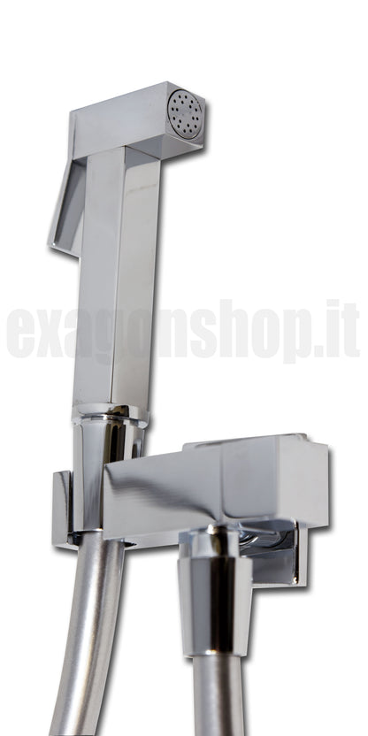 Neptune Idroscopino Idrogetto Quadro Con Flessibile Da 90 Cm Cromo