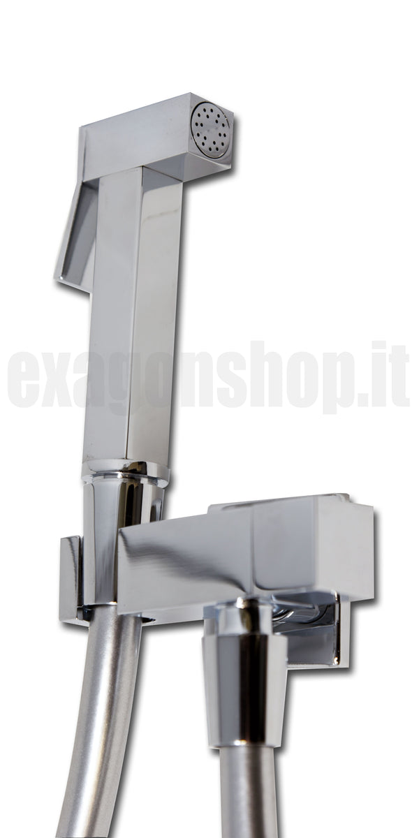 Neptune Idroscopino Idrogetto Quadro Con Flessibile Da 90 Cm Cromo