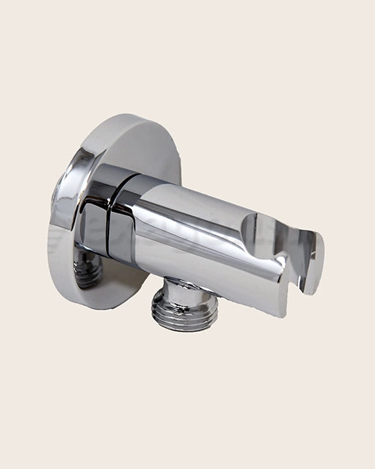 Supporto Con Presa Acqua Tonda Ottone Cromato