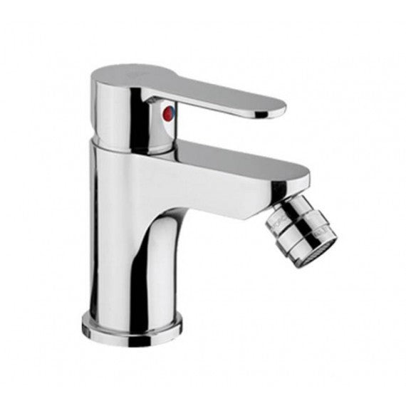 Paffoni Blu BLU135CR Miscelatore Bidet Scarico Automatico, dettaglio ravvicinato della finitura e del marchio