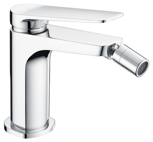 Rubinetto miscelatore bidet monocomando senza scarico in ottone cromato Momo