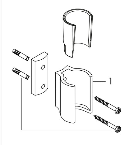 Supporto Per Doccetta a muro in metallo cromo Satinato Hansgrohe Starck 27515810