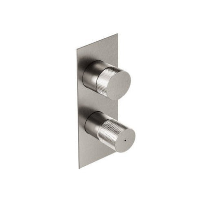 Treemme 22mm RWIT11A2IS01 miscelatore doccia monocomando a muro 2 uscite senza parte incasso inox satinato