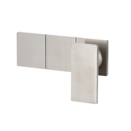 Treemme 5mm RWIT2808IS97 miscelatore doccia monocomando Acciaio in satinato, vista frontale della maniglia e della bocca...