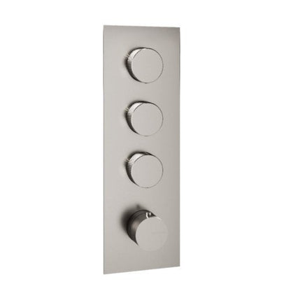 Treemme 22mm miscelatore doccia termostatico senza parte incasso 3 uscite parti esterne inox satinato