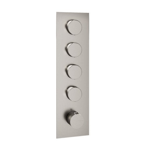 Treemme 22mm miscelatore doccia termostatico senza parte incasso 4 uscite parti esterne inox satinato