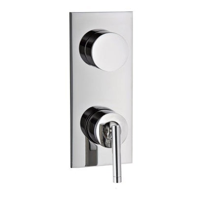 Treemme Arche miscelatore doccia monocomando a muro con deviatore 2 uscite cromo