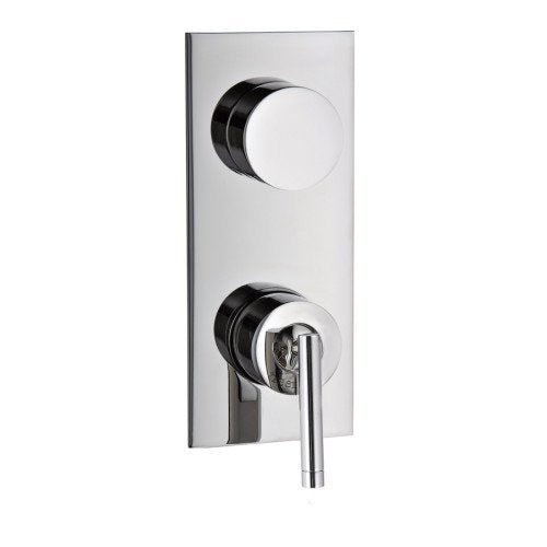 Treemme Arche miscelatore doccia monocomando a muro con deviatore 2 uscite cromo