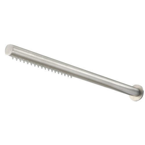 Treemme 22mm RWIT1147IS02 soffione stick a parete 36 cm in in acciaio inox e satinato, vista frontale della maniglia e...