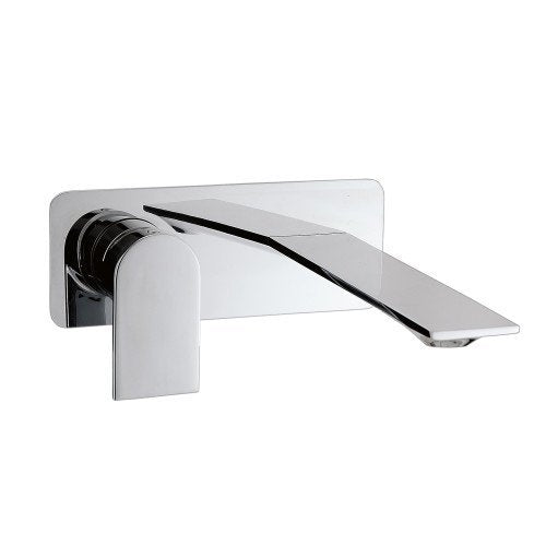 Treemme Ran RWIT22A7CC01 Miscelatore lavabo 182 mm senza Cromo Lucido ambientato su piano bagno con accessori...