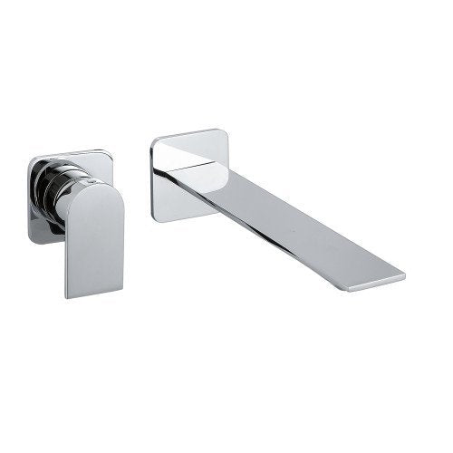 Treemme Ran RWIT22C9CC01 Miscelatore lavabo monocomando Cromo Lucido ambientato su piano bagno con accessori...