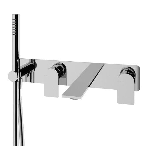 Treemme Ran RWIT22D7CC01 Miscelatore vasca monocomando, dettaglio ravvicinato della texture antiscivolo - Rubinetterie...