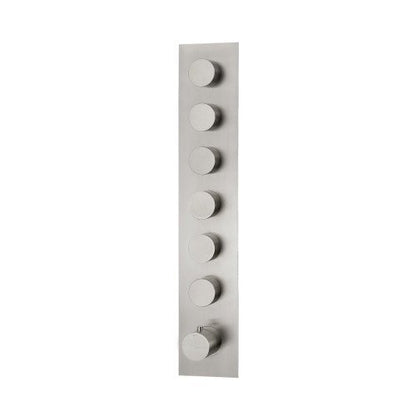 Treemme 3.6 RWIT2564IS35 miscelatore doccia termostatico a muro 6 uscite senza parte incasso inox satinato