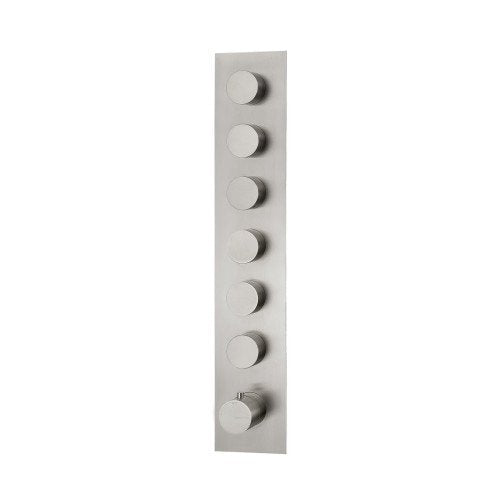 Treemme 3.6 RWIT2564IS35 miscelatore doccia termostatico a muro 6 uscite senza parte incasso inox satinato