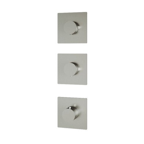 Treemme 3.6 RWIT2574IS01 miscelatore doccia termostatico a muro 2 uscite senza parte incasso inox satinato