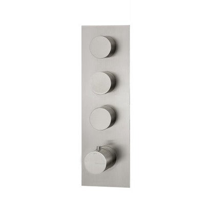 Treemme 3.6 RWIT2594IS03 miscelatore doccia termostatico a muro 3 uscite senza parte incasso inox satinato