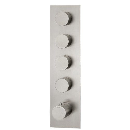 Treemme 3.6 RWIT2597IS31 miscelatore doccia termostatico a Acciaio in acciaio inox e satinato, vista frontale della...