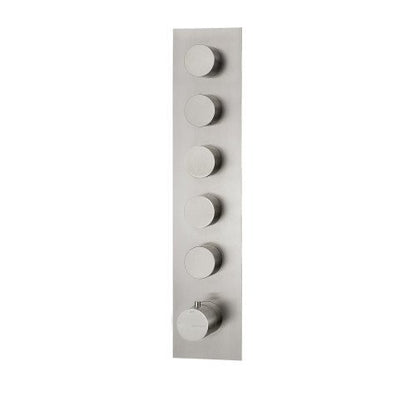 Treemme 3.6 RWIT2598IS35 miscelatore doccia termostatico a muro 5 uscite senza parte incasso inox satinato