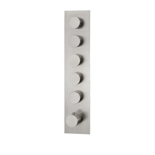 Treemme 3.6 RWIT2598IS35 miscelatore doccia termostatico a muro 5 uscite senza parte incasso inox satinato