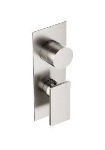 Treemme 5mm rwit28a2is01 miscelatore doccia monocomando a Acciaio in acciaio inox e satinato, vista frontale della...